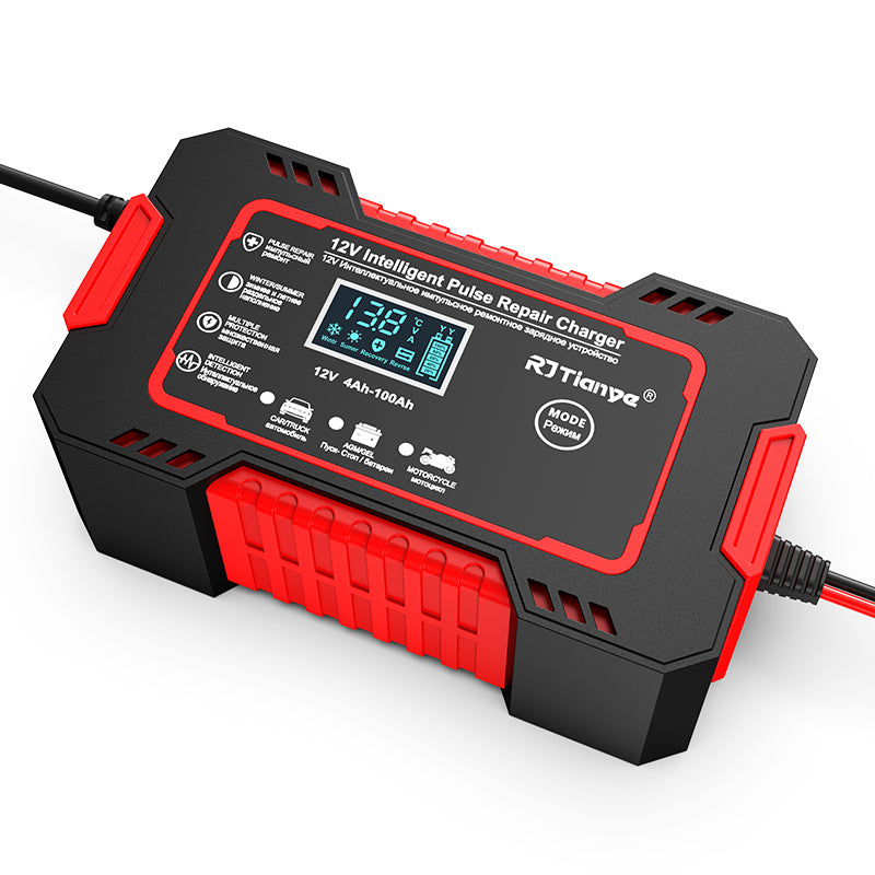 Car Battery Charger LCD Display
